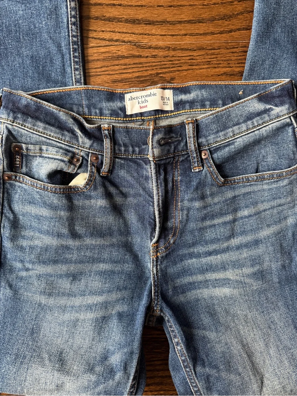 Abercrombie & Fitch light blue kids' denim jeans